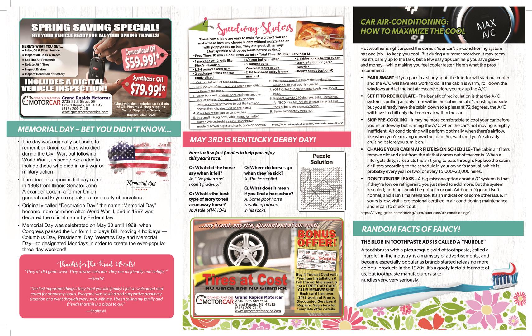November Newsletter Part 2 | Grand Rapids Motorcar